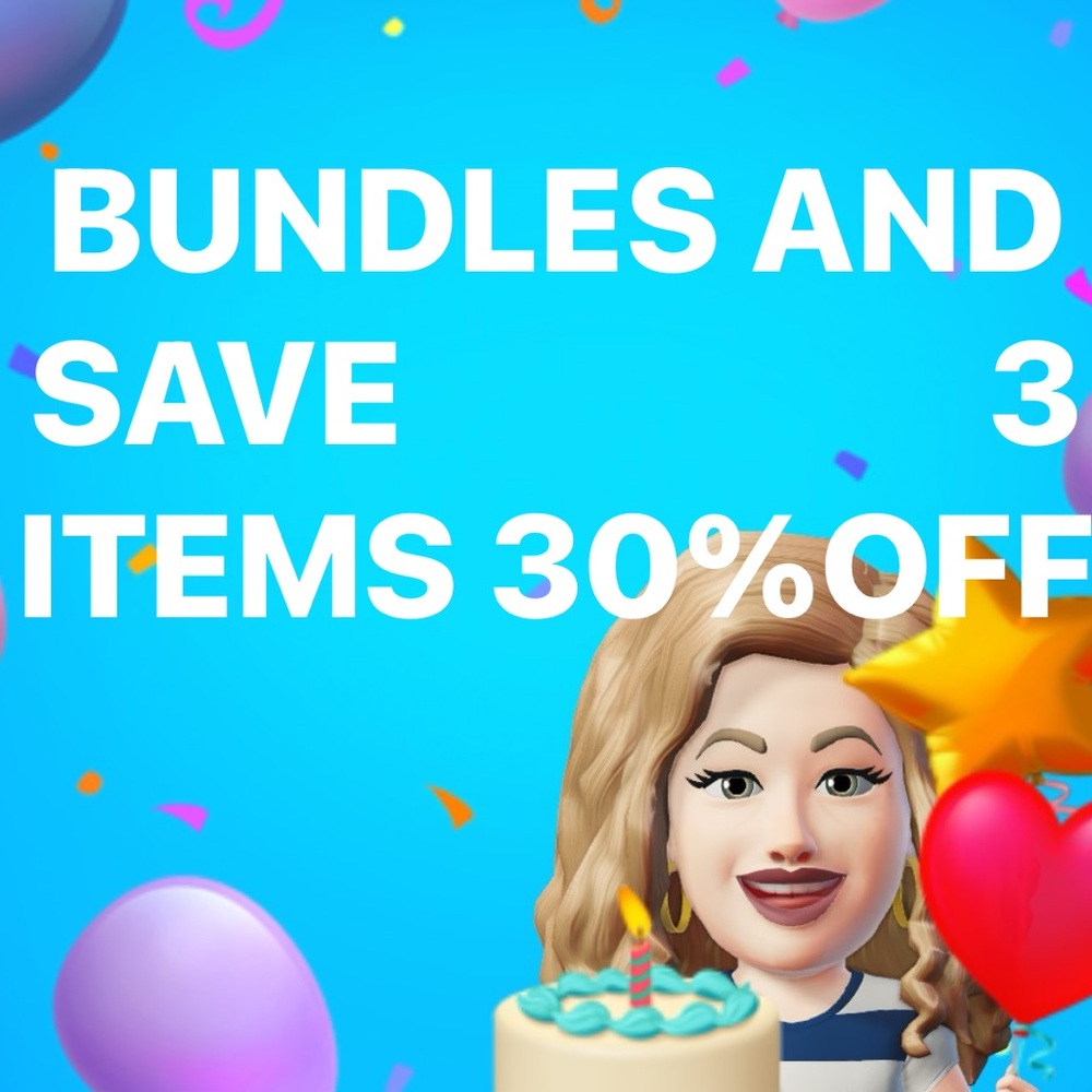 Bundles and save/3 items 30% off